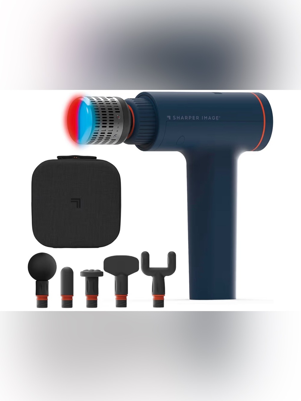 Sharper Image Powerboost Versa Portable Massage Gun - Hot & Cold Percussion
